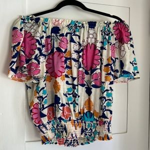 Racheal Roy off shoulder top